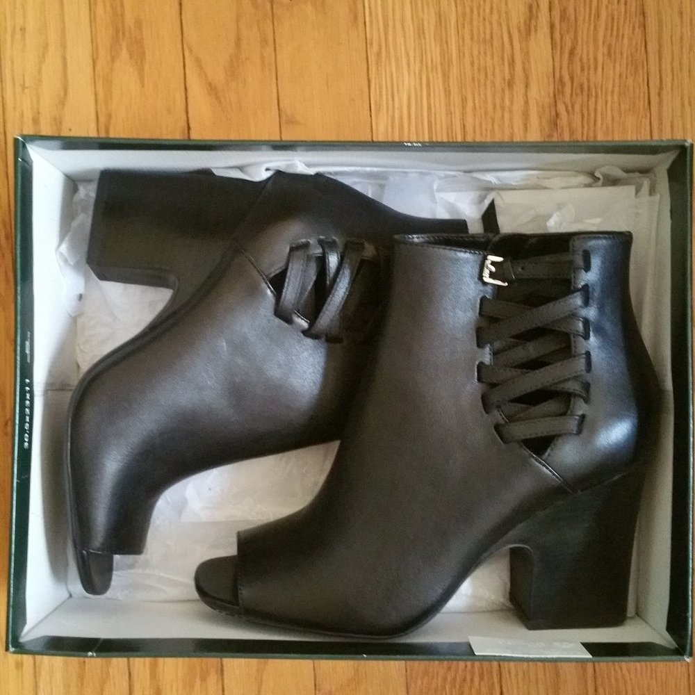 Lauren Maryam peep-toe booties